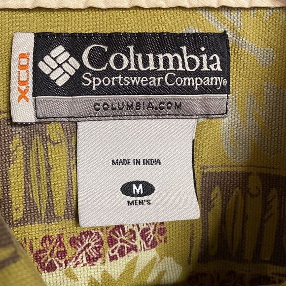 COLUMBIA Hawaiian Print Surfboards Palm Trees Shirt - Picture 8 of 8